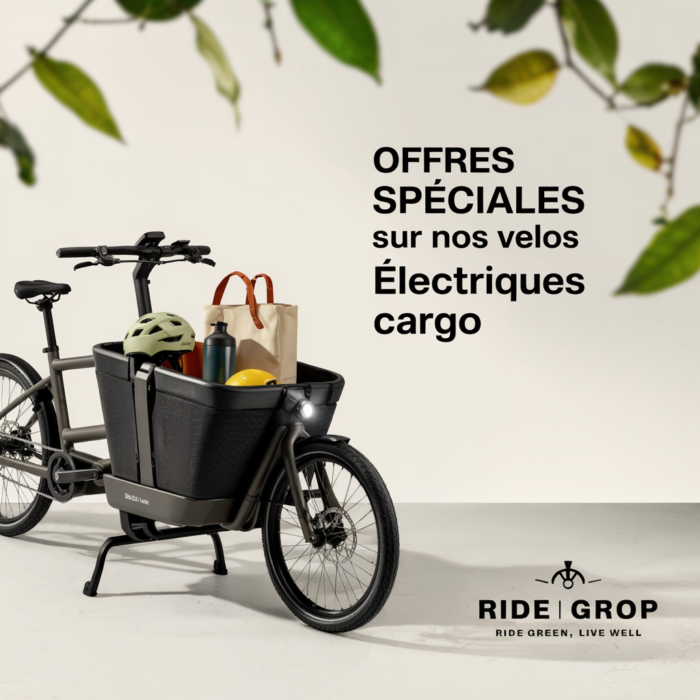 promotion sur un vélo électrique cargo
