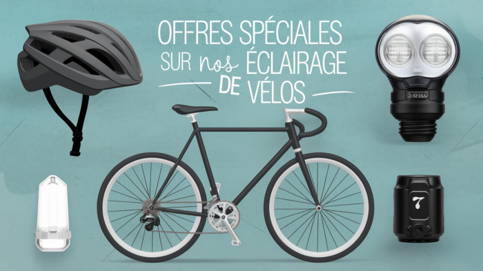 promotions sur nos éclairages de vélos
