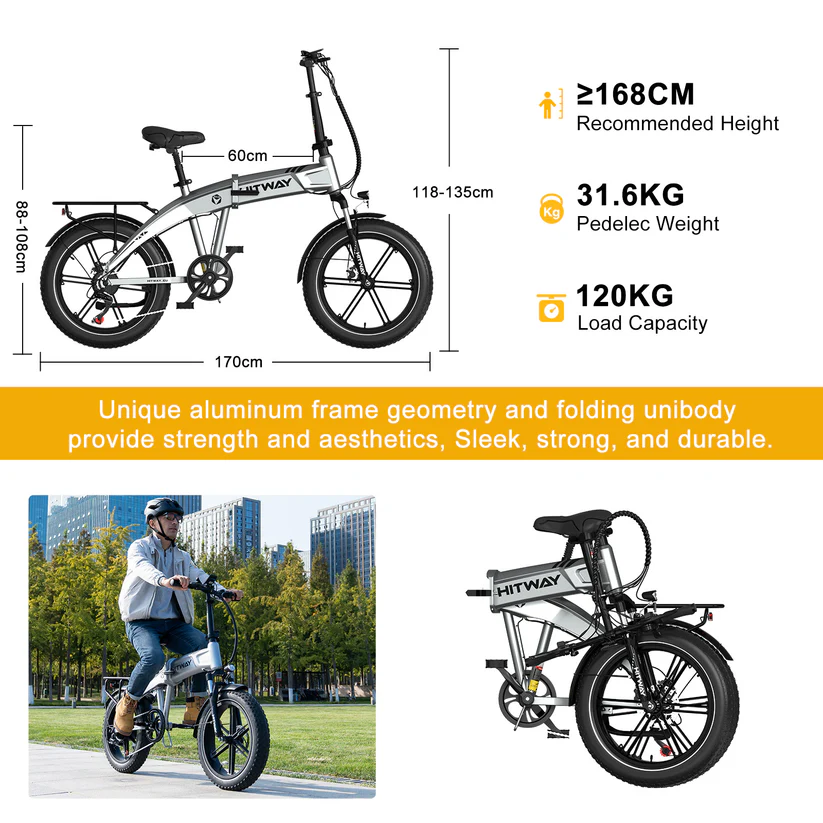 Meilleur HITWAY vélo pliant adulte meilleur vélo électrique pliant 2025